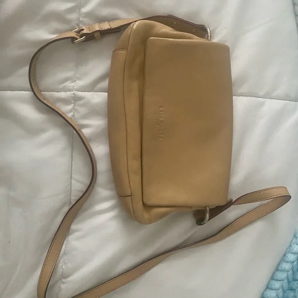 KATE SPADE Nude Leather Crossbody Bag - Picture 2 of 10